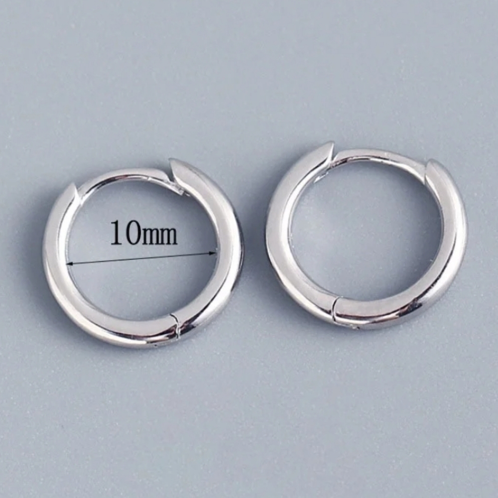 Silver Hoop Earrings